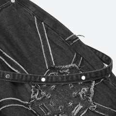 Jeans patchwork cyberpunk