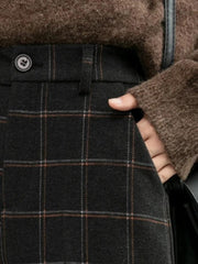 Dark Academia Plaid Pants