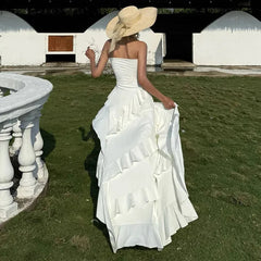 Robe courte Fairycore à ourlet mulet