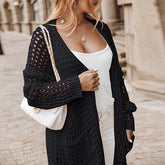 Manteaux d'hiver légers, amples et ajourés, style automne-hiver