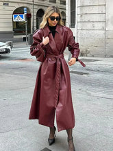 Retro Wine Red Double Breasted Coat Coats-241208