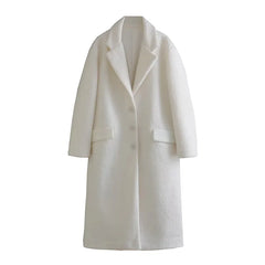 Manteaux amples, chauds et élégants à manches longues, confectionnés dans des mélanges épais tendance