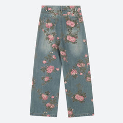 Jeans fleuris