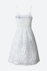 Robe courte à volants fleuris