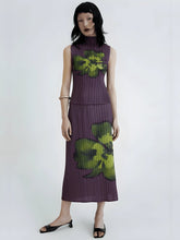 Floral Top & Midi Skirt Two Piece Set