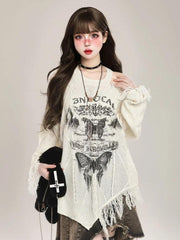 Pull papillon grunge