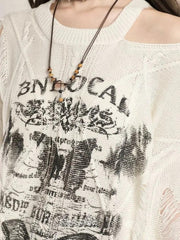 Pull papillon grunge