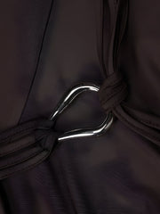 Robe mini grunge à épaules dénudées