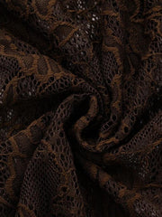 Robe longue à corsage en dentelle