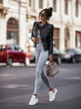 Manteaux en cuir coupe slim, tendance streetwear, automne-hiver