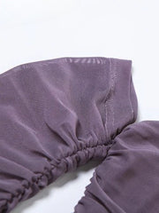 Robe mini bustier à volants en résille