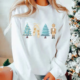 Nutcracker Ballet Sugar Plum Fairy Funny Crewneck Family Party Christmas Hoodie White / S Hoodies-L