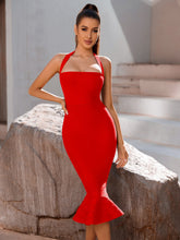 Bandage Dress Evening Dress Bandage Dirndl Halter Fishtail Dress Nightclub