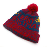Textured Santa Print Christmas Hat