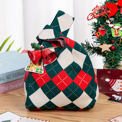 Sac à bonbons pratique tissé pour Noël