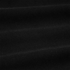 Robe noire exquise à col en V large et ourlet asymétrique