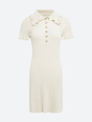 Robe courte à col Peter Pan