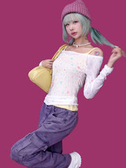 Pantalon ample à grandes poches cargo