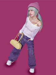 Pantalon ample à grandes poches cargo