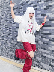 Pantalon cargo rétro steampunk à jambes larges, amovible et multi-usages