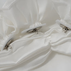 Robe mini dos nu en satin rose