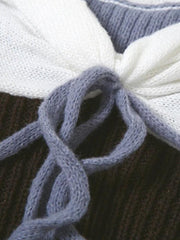 Robe courte froncée en maille