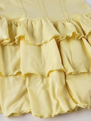 Robe mini dos nu à volants