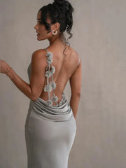 Laelia | Satin Maxi Dress