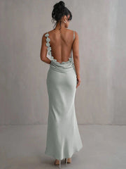 Laelia | Satin Maxi Dress
