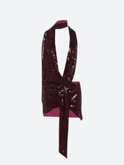 Robe mini dos nu à sequins