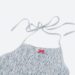 Robe mini froncée à rayures Soft Girl