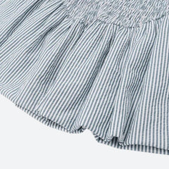 Robe mini froncée à rayures Soft Girl