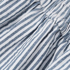 Robe mini froncée à rayures Soft Girl