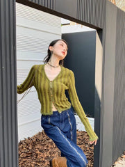 Gilet duveteux à rayures