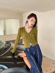 Gilet duveteux à rayures