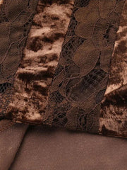 Robe courte en velours