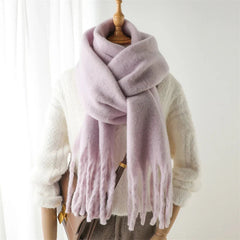 Cashmere Winter Pashmina Blanket Wrap - Thick And Soft Scarf Lavender Scarfs-L