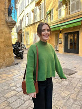 Thick Warm Oversized Casual Autumn Winter Knitted Green Christmas Sweater Sweaters-L