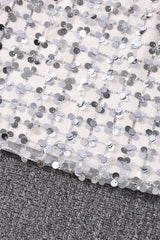 Jupe de Noël moulante trapèze à sequins