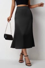 Jupe de Noël en satin queue de sirène