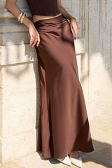 Jupe moulante midi taille haute