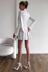 Long Sleeve Stripe Mini Dress