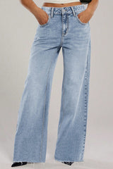Embroidered Bow Pocket Jeans