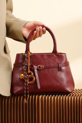 Sac bandoulière rouge vintage luxe pour tous les jours