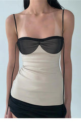 Robe mini dos nu patchwork