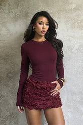 Long Sleeve Floral Mini Dress