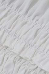 Robe mini dos nu à volants