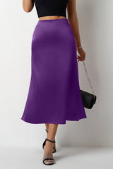 Jupe de Noël en satin queue de sirène