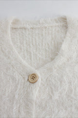 V Neck Button Long Sleeve Christmas Cardigan
