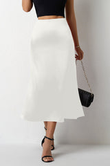 Jupe de Noël en satin queue de sirène